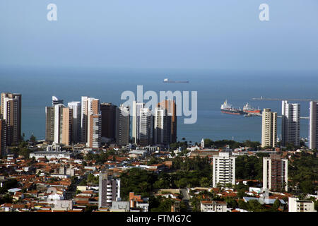 Vue aérienne de la ville de Fortaleza saumure Accessoires Banque D'Images