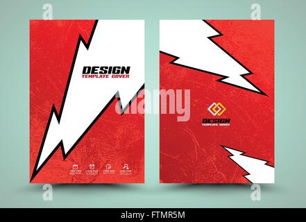 Vector gabarit de protection foudre sur texture background . vector illustration. pouvez utiliser pour couvrir book flyer design template avec p Illustration de Vecteur