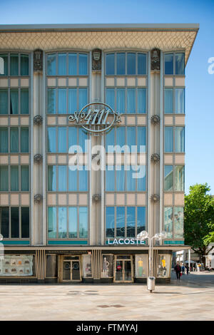 Köln, Quartier Altstadt-Nord, Domkloster, Blau-Gold-Haus. Dans den frühen 1950er Jahren vom Architekten Wilhelm Koep für die Firma 4711 erb Banque D'Images