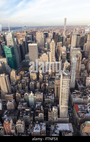 New York depuis l'Empire State Building, New York City, États-Unis, États-Unis d'Amérique Banque D'Images