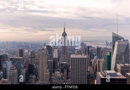 Vue depuis le Rockefeller Center, New York City, États-Unis, États-Unis d'Amérique Banque D'Images