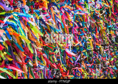 Tiens des rubans de fitas, Igreja do bonfim, Salvador, Bahia, Brésil Banque D'Images