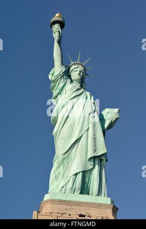 Statue de la liberté vue avant Banque D'Images