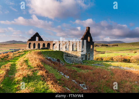 Pont y Pandy Mill, construit vers 1855 pour travailler à proximité de la dalle d'ardoise Gorseddau Carrière de Gwynedd dans le Nord du Pays de Galles Banque D'Images