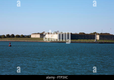 Fort Warren sur l'île Georges Le Port de Boston, Massachusetts USA Banque D'Images