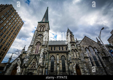 Pine Street Presbyterian Church, dans le centre-ville de Harrisburg, Pennsylvanie. Banque D'Images