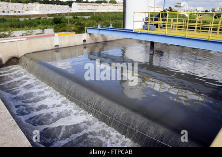 - Traitement des eaux usées de la station d'épuration de Campinas - Basin de Ribeirão Gare De Anhumas Banque D'Images