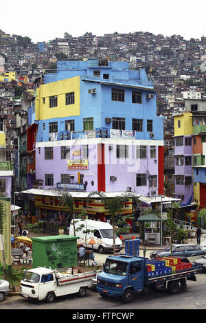 Da Favela Rocinha - São Conrado - quartier sud de la ville de Rio de Janeiro Banque D'Images