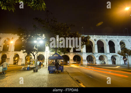 Arcos da Lapa - vieille Carioca aqueduc construit en style romain en 1723 Banque D'Images