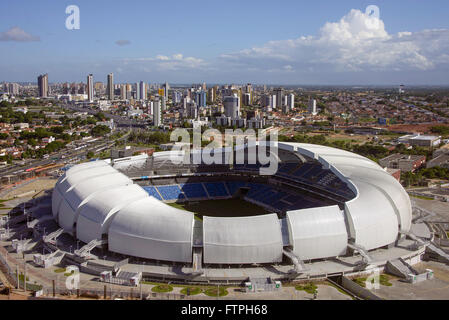 Vue de dessus de l'Arena das Dunas - Stadium construit pour accueillir la Coupe du Monde FIFA 2014 Banque D'Images