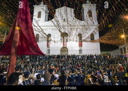 Présentation de la musique en la fête de l'Esprit Saint dans la Divine Mère église Sao Luis de Tolosa Banque D'Images