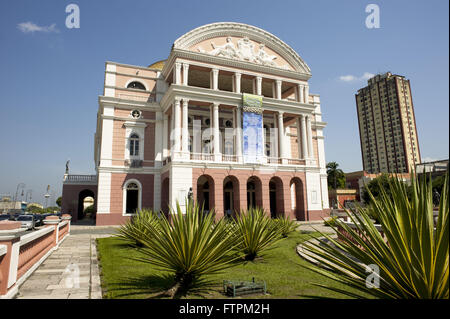 Teatro Amazonas - construit en 1896 durant le boom du caoutchouc Banque D'Images