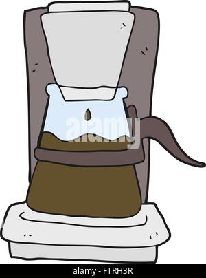 Freehand drawn cartoon cafetière filtre goutte à goutte Illustration de Vecteur