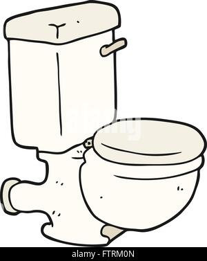 Freehand drawn cartoon toilettes Illustration de Vecteur