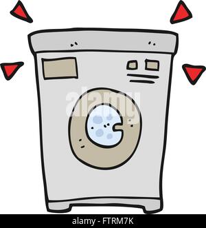 Freehand drawn cartoon lave-linge Illustration de Vecteur