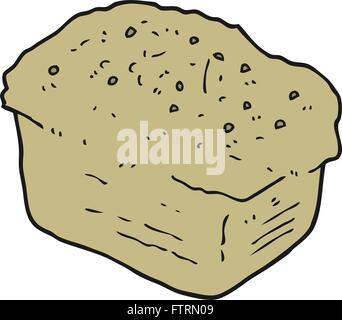 Freehand drawn cartoon pain Illustration de Vecteur