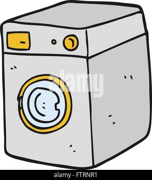 Freehand drawn cartoon lave-linge Illustration de Vecteur