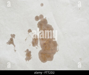 Close up de papier avec fat spot Banque D'Images