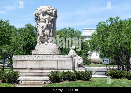 John Ericsson National Memorial Washington DC Banque D'Images