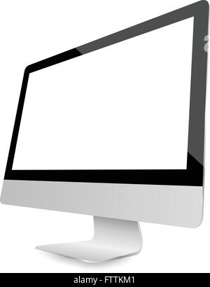 Ordinateur Moniteur Illustration de Vecteur