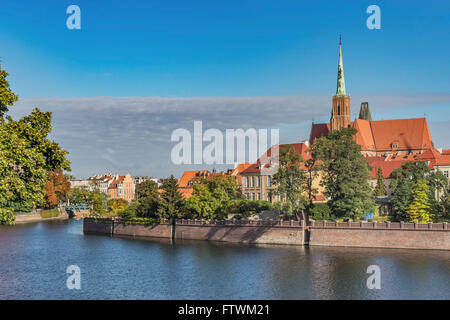 L'Église est situé sur l'île de la Cathédrale, Wroclaw, en voïvodie de Basse-Silésie, Pologne, Europe Banque D'Images