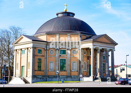 Karlskrona, Suède - Mars 27, 2016 : l'église de la Sainte Trinité est inscrit au patrimoine mondial de l'UNESCO. Il a été construit entre 1697- Banque D'Images