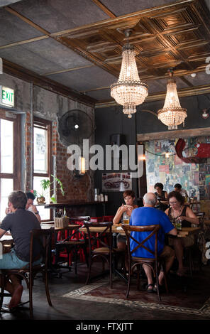 Lait tigres Restaurant Bar sur la rue Longue à Cape Town - Afrique du Sud Banque D'Images