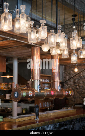 Restaurant Lait tigres Baron longue rue à Cape Town - Afrique du Sud Banque D'Images