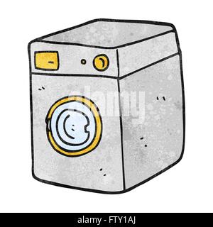 Dessin animé texturé freehand lave-linge Illustration de Vecteur