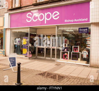 L'extérieur du champ magasin de charité à Bishop Auckland,fr,Durham UK Banque D'Images