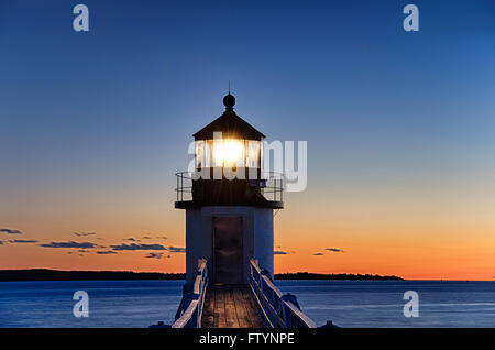 Marshall Point Lighthouse, Port Clyde, Maine, USA Banque D'Images