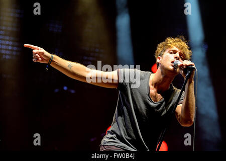 BENICASSIM, ESPAGNE - 20 juillet : Paolo Nutini (chanteur, auteur-compositeur et musicien) effectue au Festival. Banque D'Images