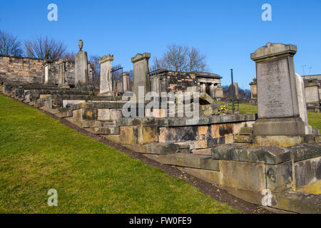 Une vue de nouveau cimetière de Calton à Édimbourg, en Écosse. Banque D'Images