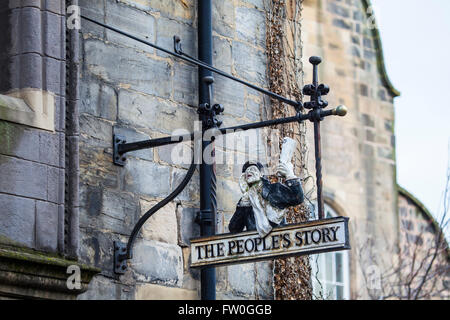 Édimbourg, Écosse - 9 mars 2016 : les peuples Story Museum situé dans le quartier historique de Canongate Tolbooth à Édimbourg, le 9 m Banque D'Images