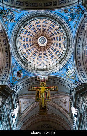 Saint Damian crucifix, la Basilique de San Francisco, Salta, Argentine Banque D'Images