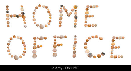 Bureau à domicile faites de coquillages Banque D'Images