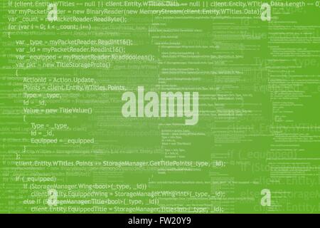 Arrière-plan de code de programme Illustration de Vecteur