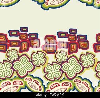 Modèle transparent avec des symboles ethniques indiens. EPS10 vector illustration. Illustration de Vecteur