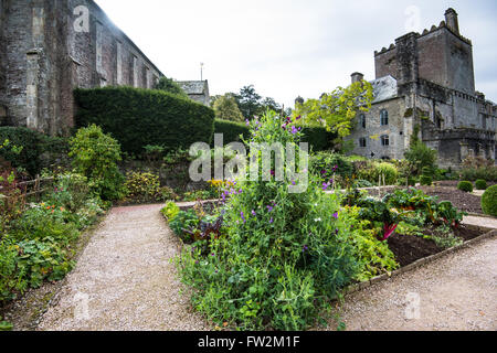 Buckland Monachorum, Royaume-Uni - Octobre 8, 2015 : Buckland Abbey, jardin et immobilier, une propriété du National Trust dans le Devon et Banque D'Images