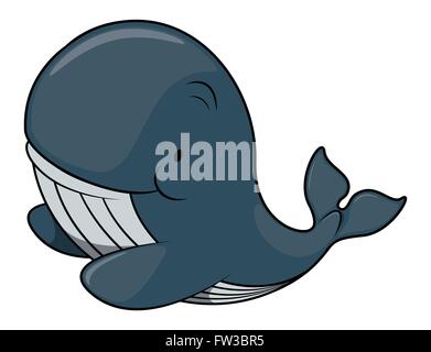 Grosse baleine Illustration de Vecteur