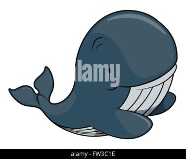 Baleine Cute vector illustration Illustration de Vecteur