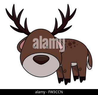 Cerf de bébé Illustration de Vecteur