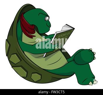 Illustration bande dessinée tortues Illustration de Vecteur
