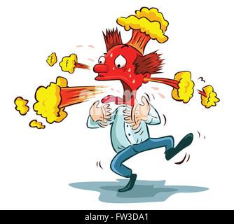 Super hot spicy man Illustration de Vecteur