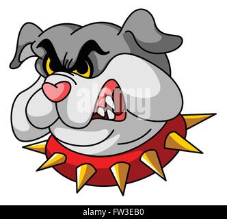 Mascotte de bouledogue Illustration de Vecteur