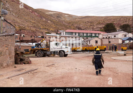 Mine d'argent à Pulacayo, Bolivie Banque D'Images