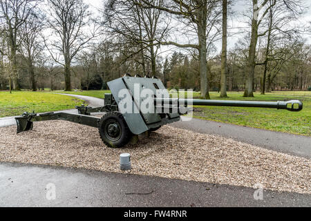 Arnhem, un pont de mesure Vickers 4.5' 25 livres Banque D'Images