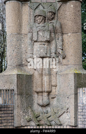 Arnhem, un pont de mesure Parachute Regiment memorial Banque D'Images