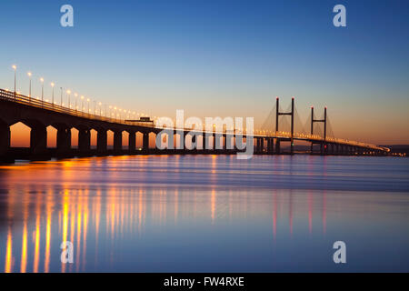 Deuxième Severn Crossing Bridge, South East Wales, UK Banque D'Images