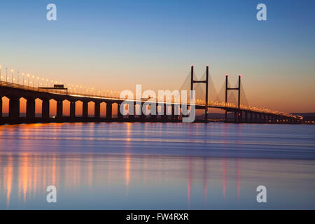 Deuxième Severn Crossing Bridge, South East Wales, UK Banque D'Images